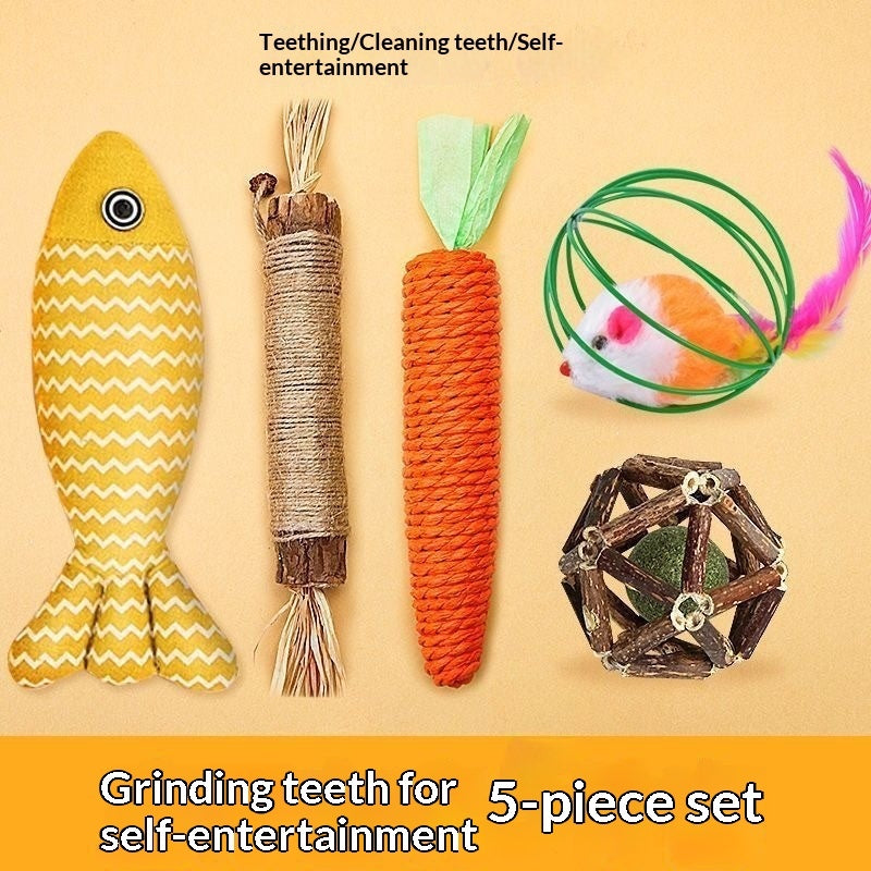Pet Supplies Cat Toy Gift Set Interactive Play Collection