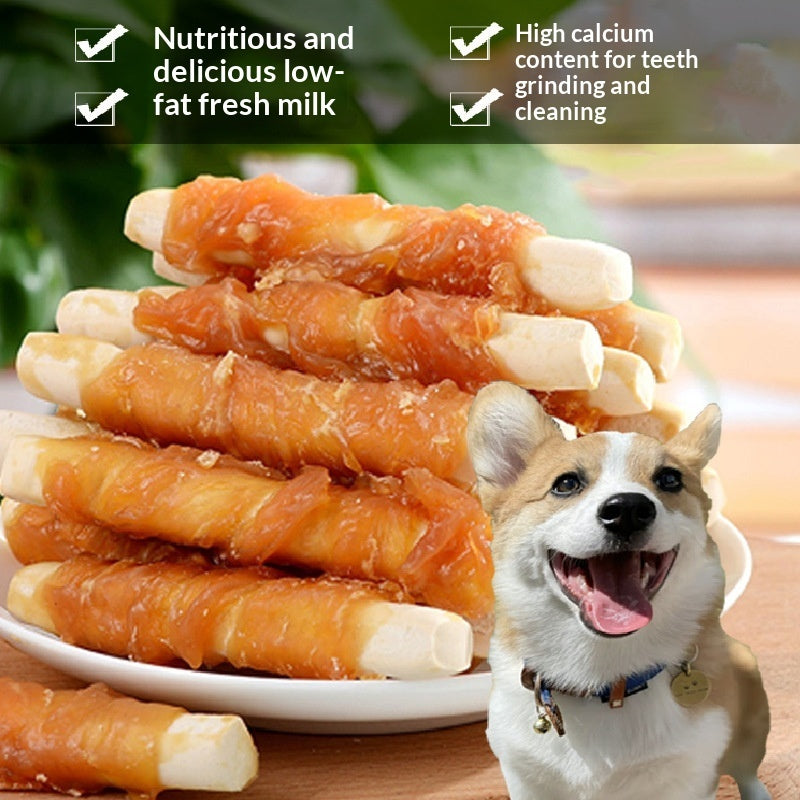 Chicken Milk Calcium Chew Sticks Dog Treats Bones