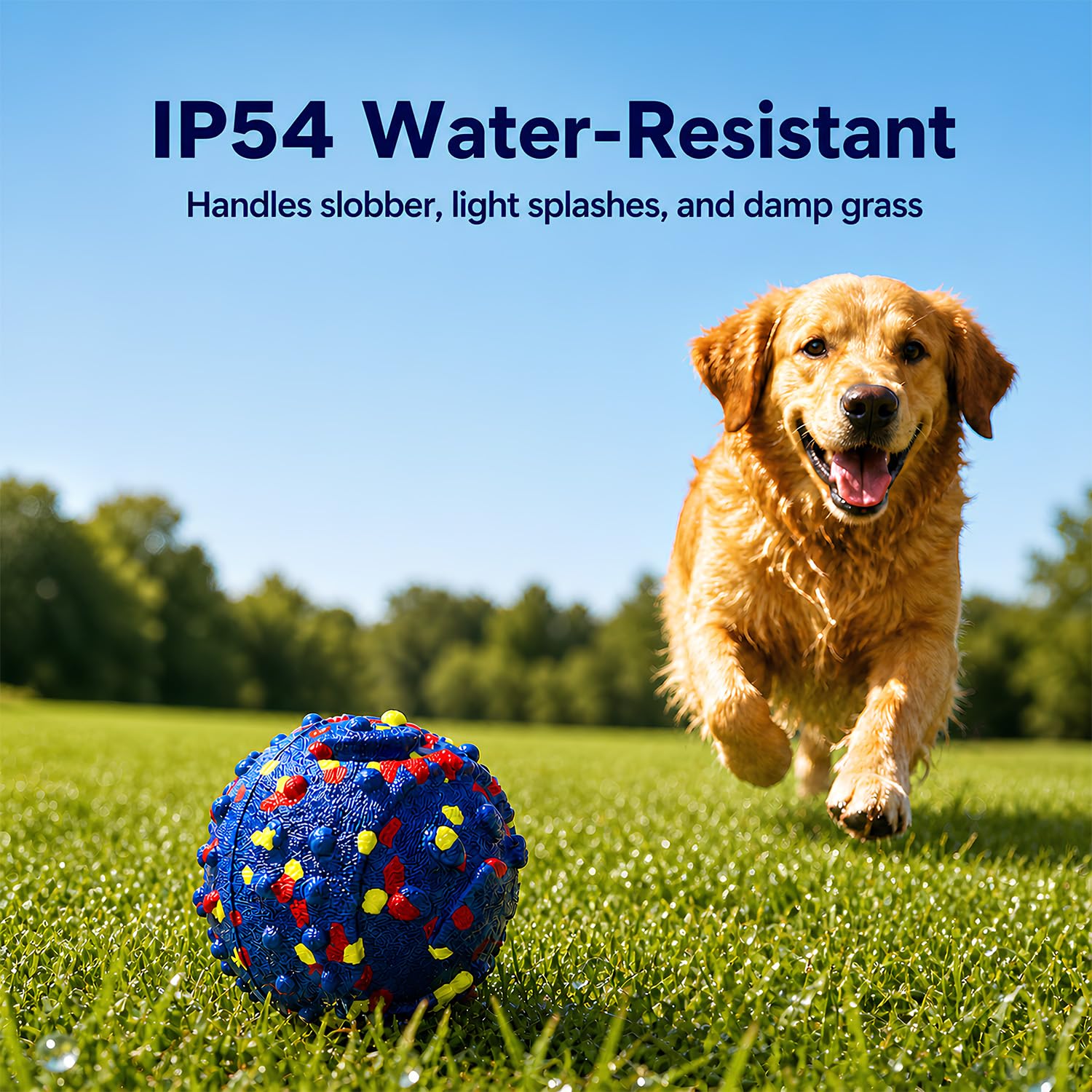 Smart Interactive Rechargeable Moving Dog Ball Toy Waterproof USB-C Charging