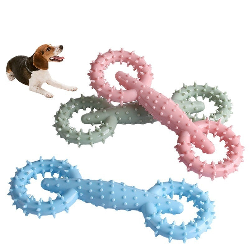 Pet Pull Ring Dog Chew Gnawing Interactive Toy