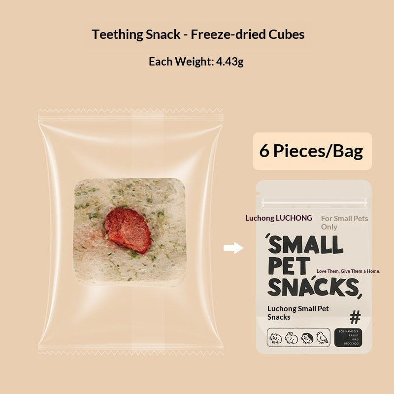 Freeze-Dried Cranberry Rose Cat Treats Crunchy Biscuits Snacks