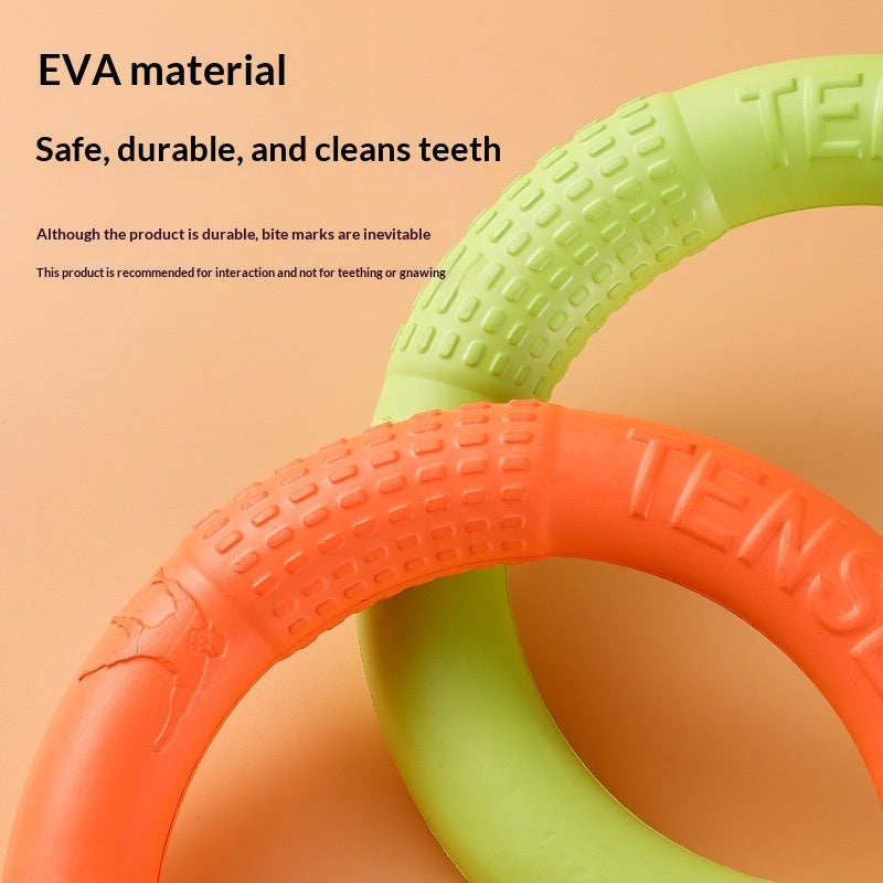 Bite Resistant Soft Pull Ring Flying Disc Dog Training Toy