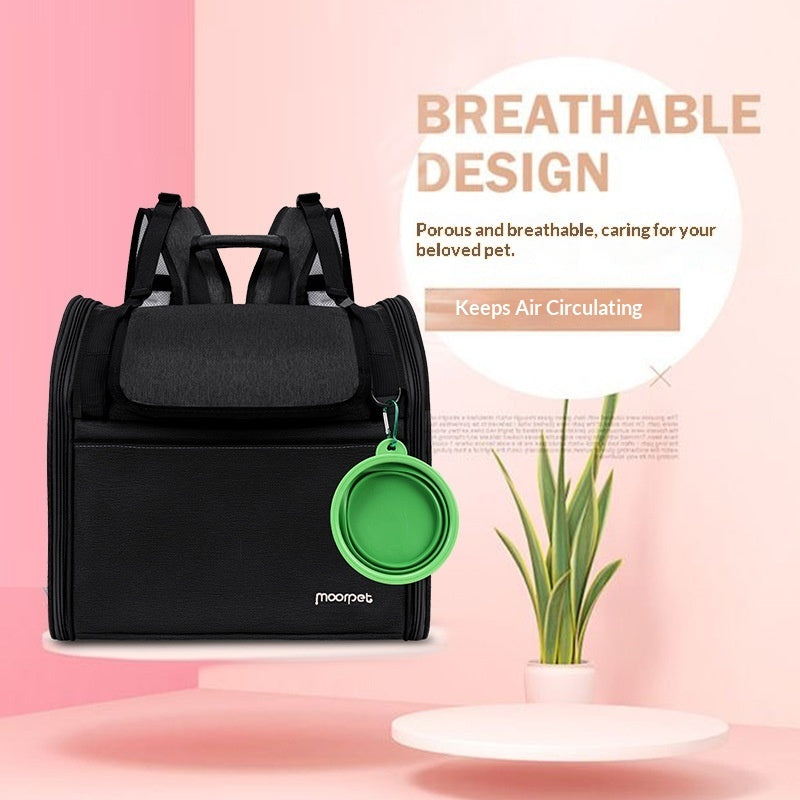 Large Capacity Portable Cat Carrier for Comfortable Travel