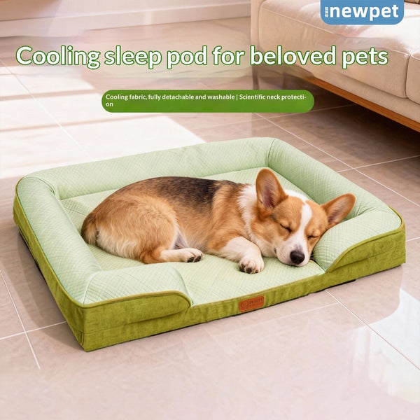Summer Cooling Detachable Washable Dog Cat Sofa Bed
