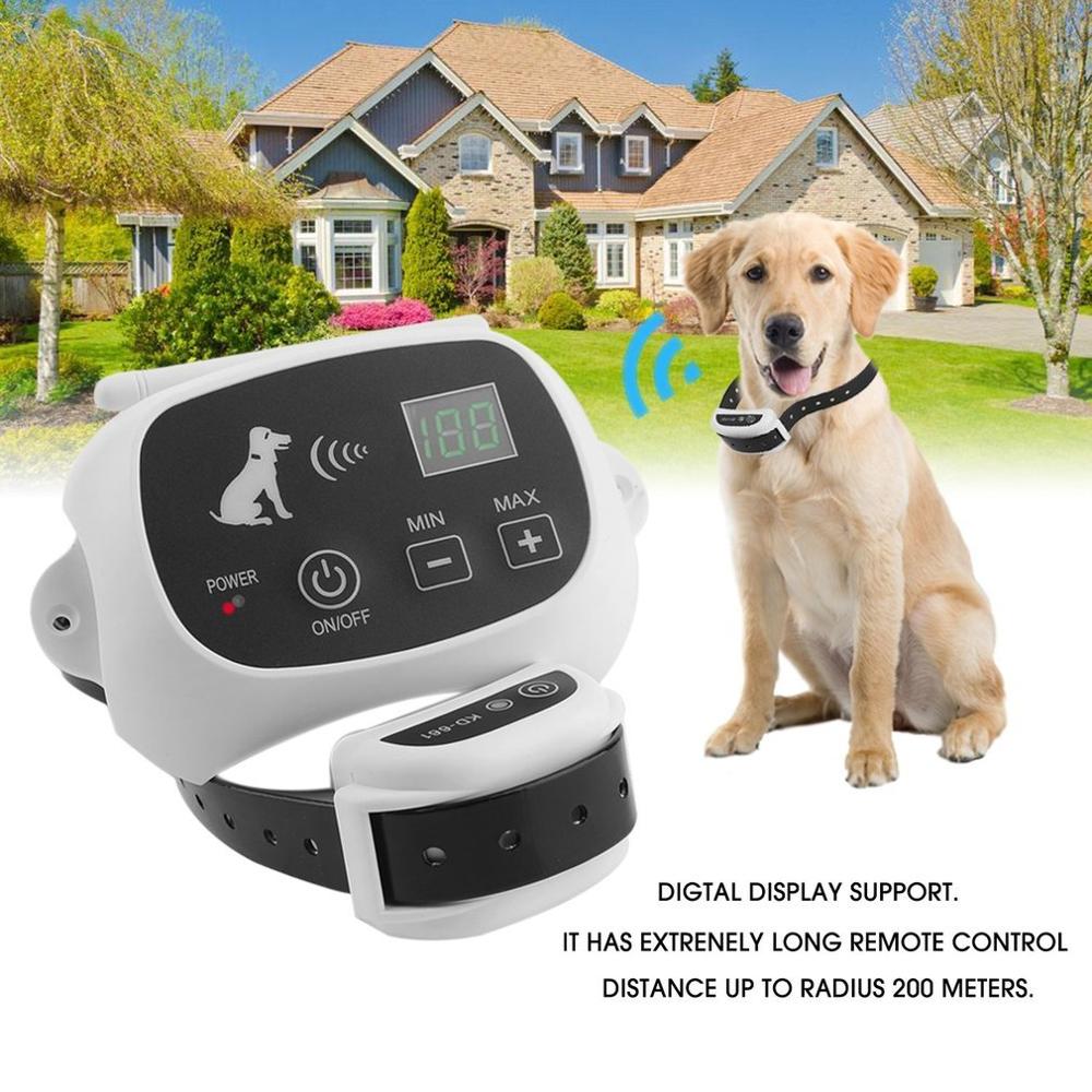 FlipStylez Black Wireless Pet Fence - 1/2 Acre Circular Boundary Electric Dog Containment System | Portable Waterproof Receiver Collar with 5 Adjustable Correction Levels