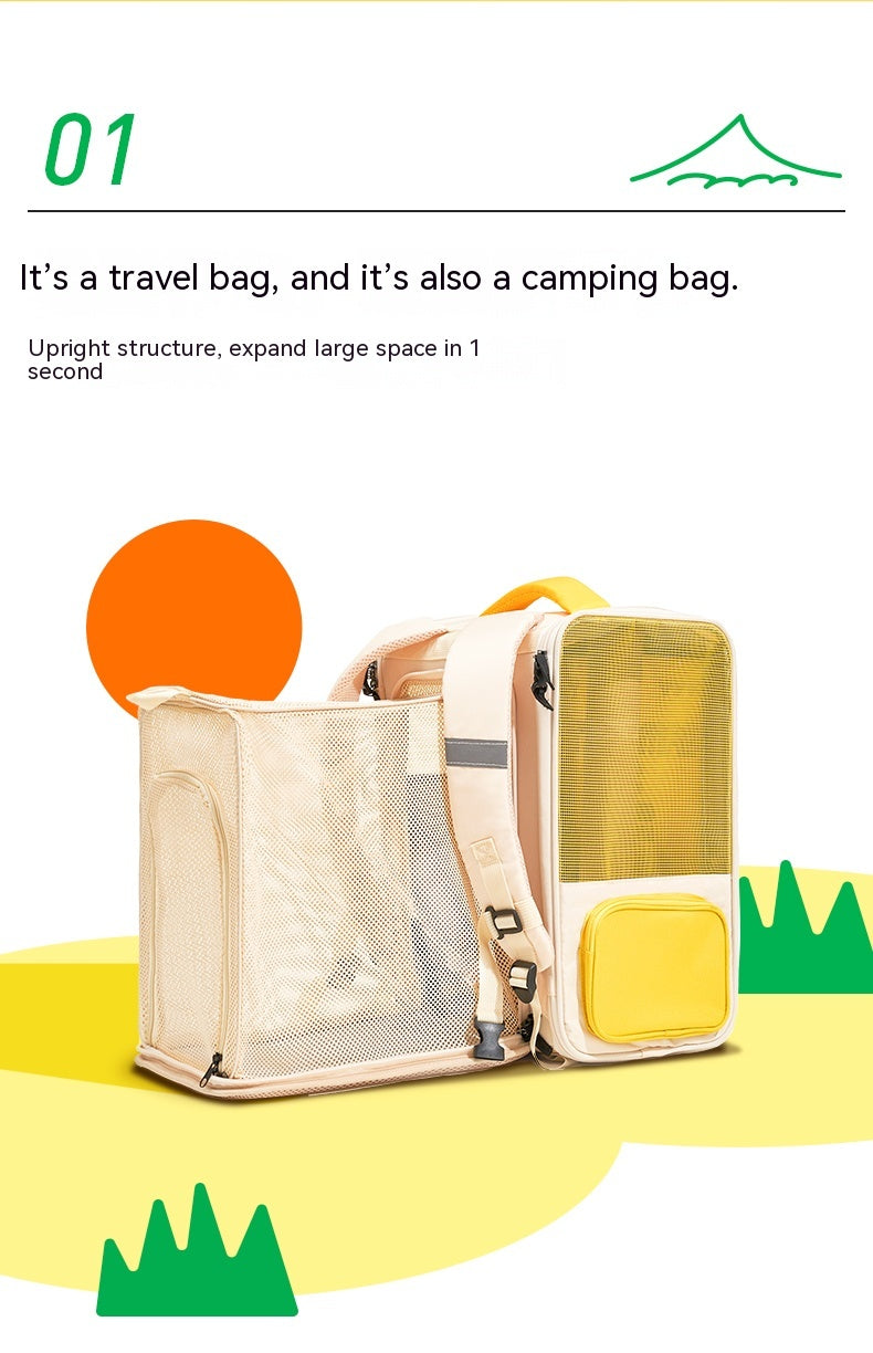 Retro Game Console Pet Backpack Foldable Travel Carrier Bag