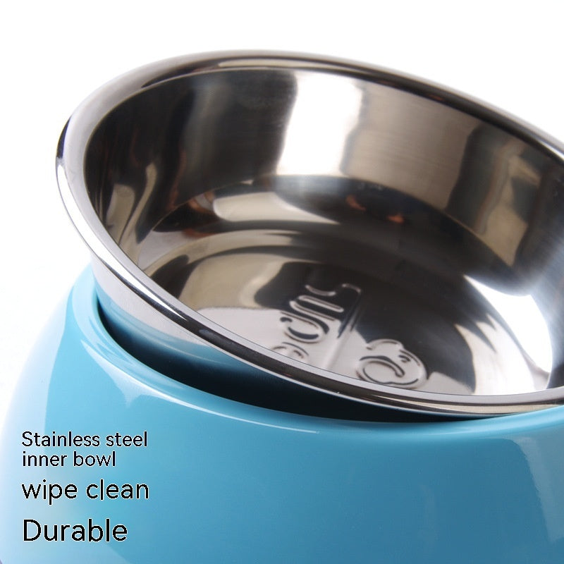 Stainless Steel Melamine Pet Feeding Bowl Tableware Set