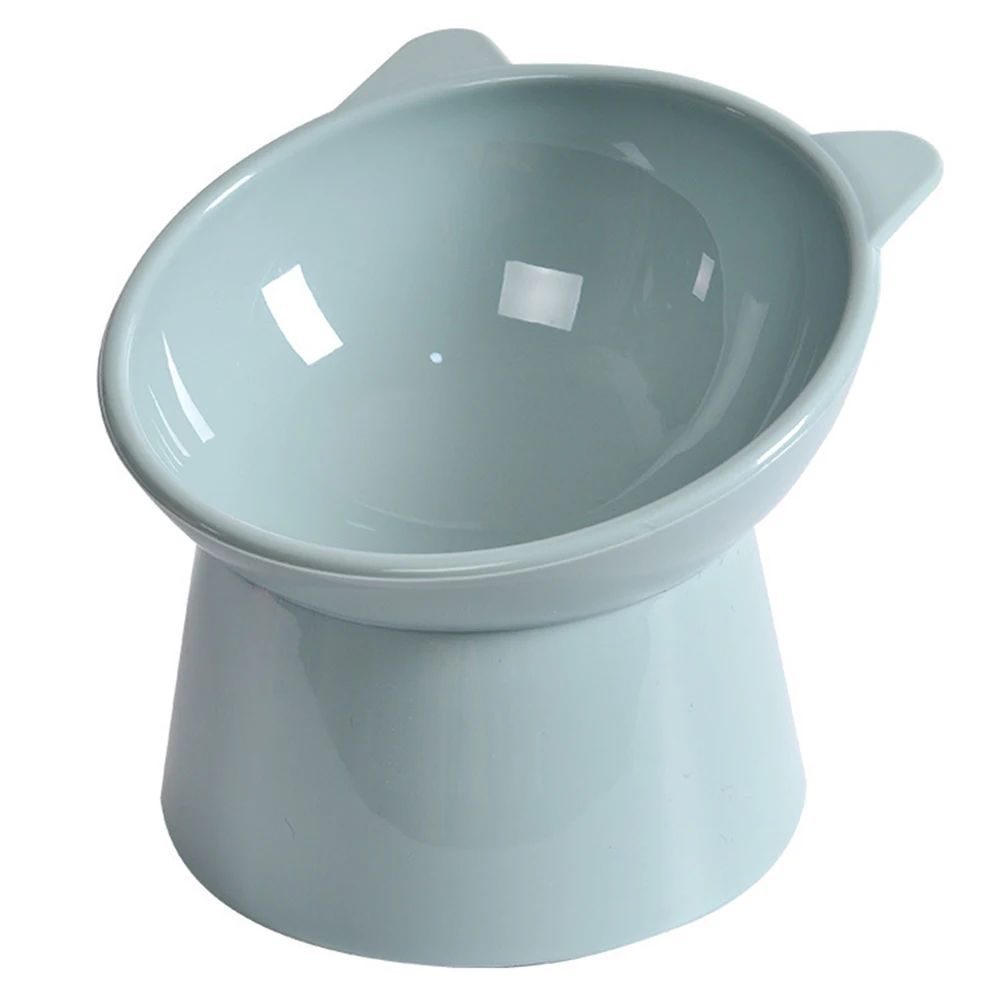 Tilted Elevated Cat Food Bowl Anti Slip Ergonomic Feeding Dish