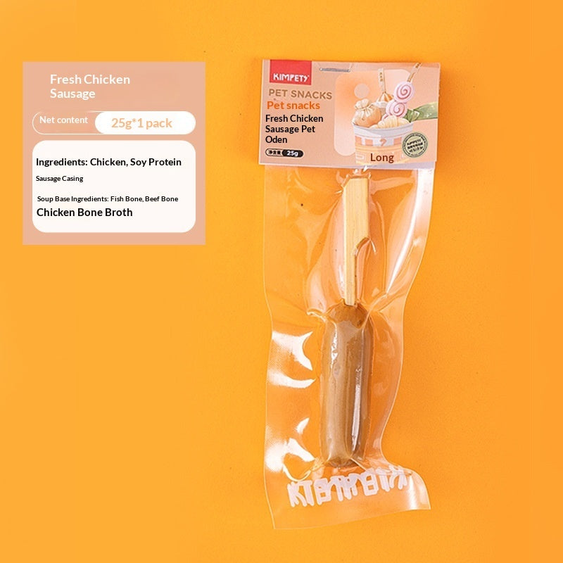 Pet Dried Meat Skewers Oden Stick Treats Snacks