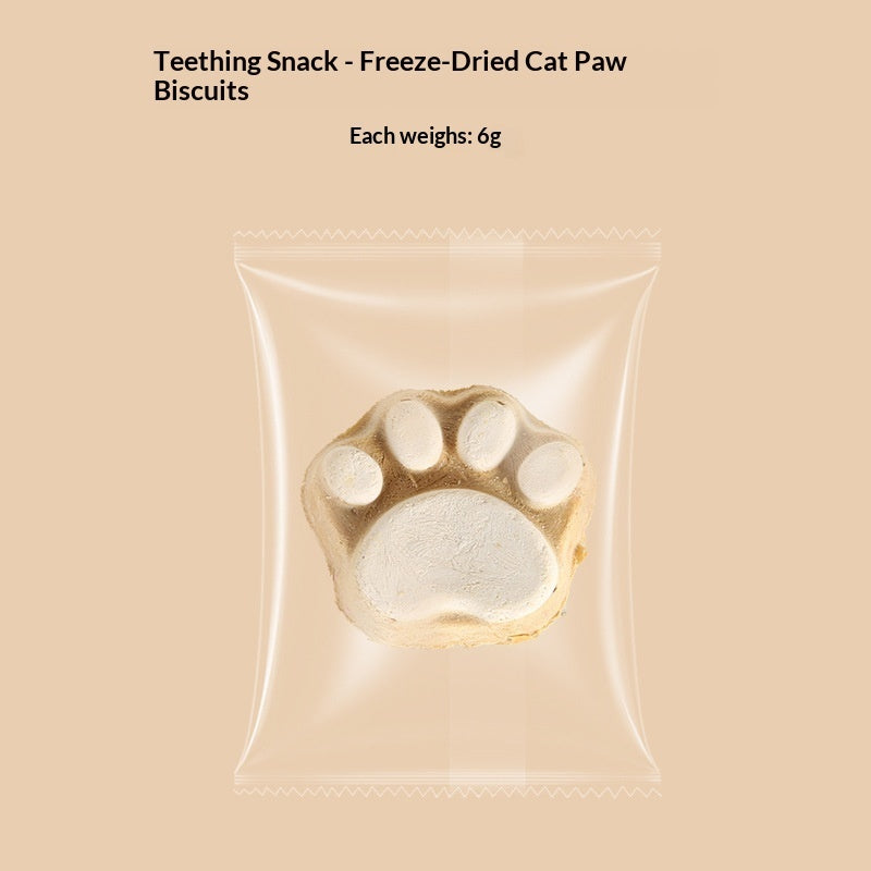Freeze-Dried Cranberry Rose Cat Treats Crunchy Biscuits Snacks