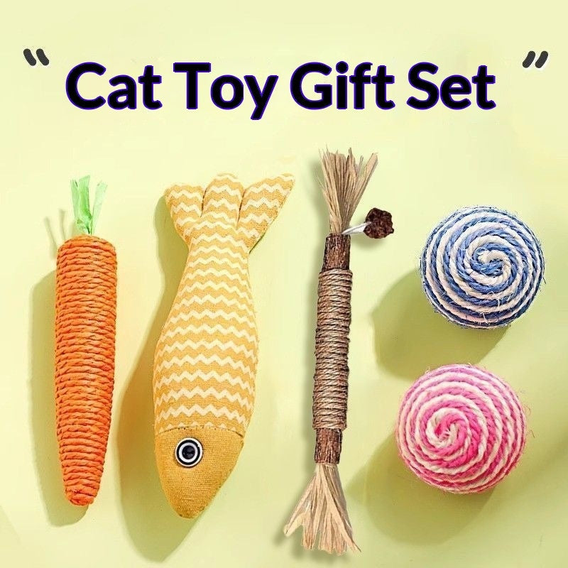 Pet Supplies Cat Toy Gift Set Interactive Play Collection