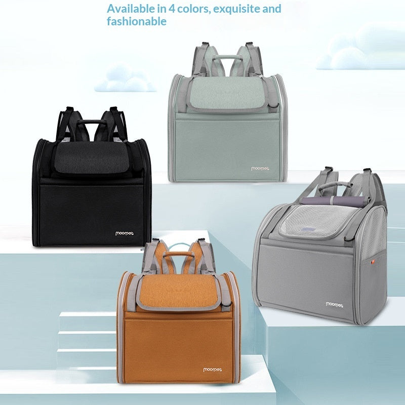 Large Capacity Portable Cat Carrier for Comfortable Travel
