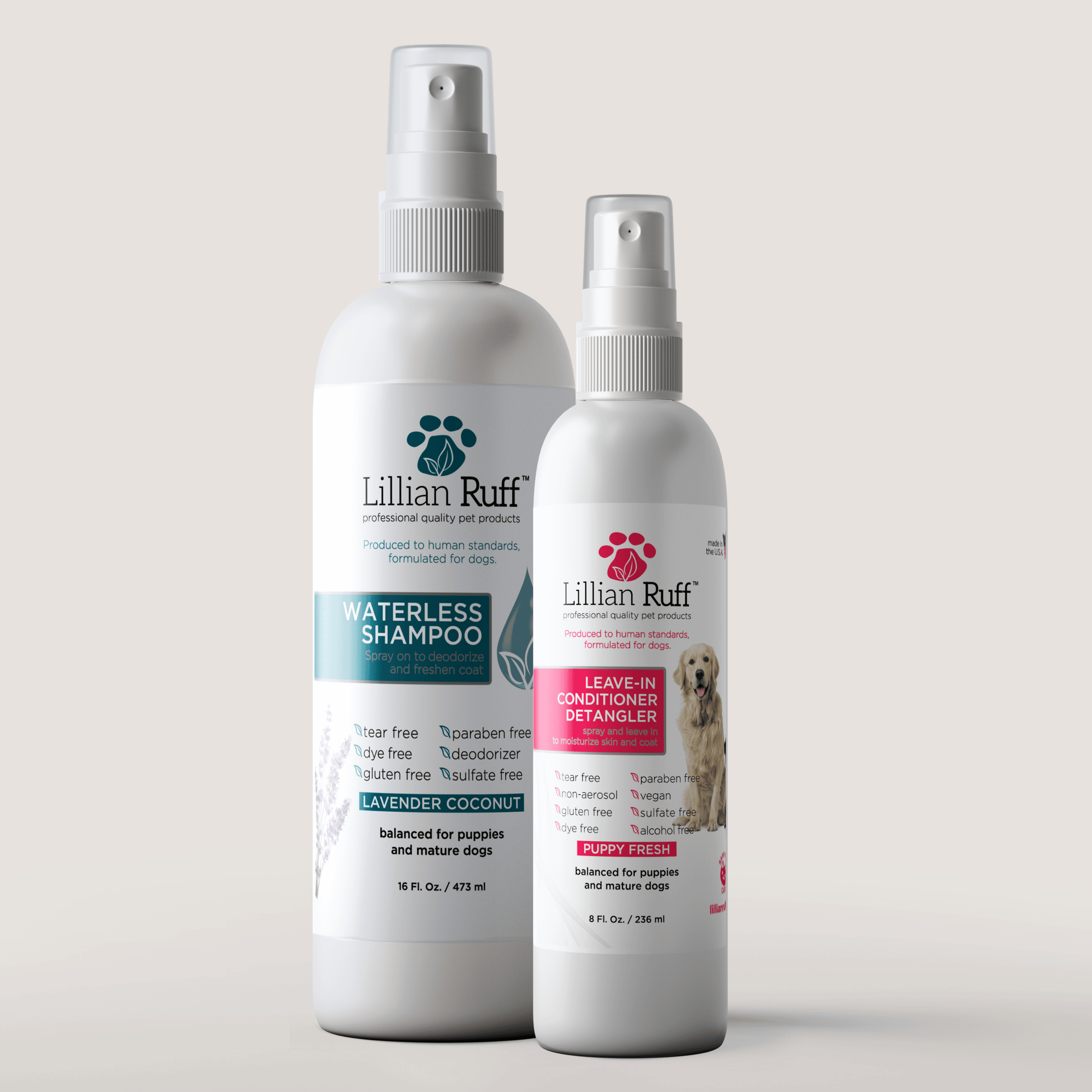 Waterless Shampoo & Detangler Set
