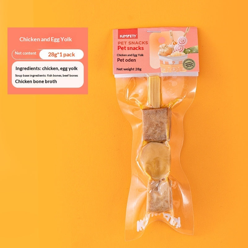 Pet Dried Meat Skewers Oden Stick Treats Snacks