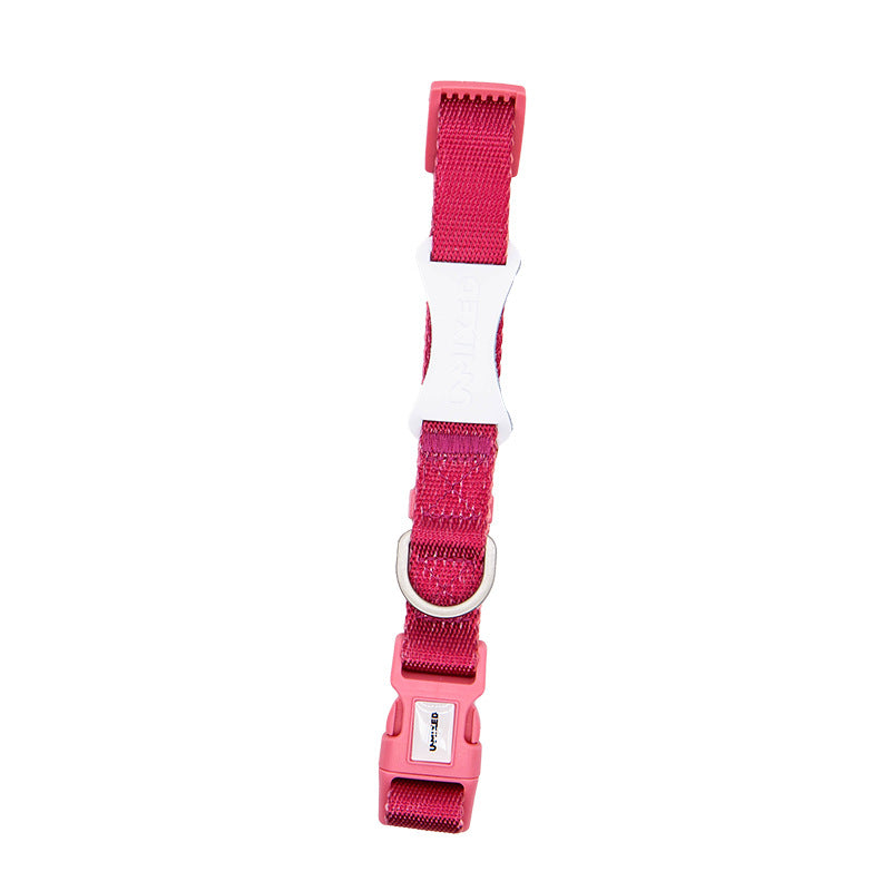 Contrast Color Pet Harness Leash Chest Back Collar Set