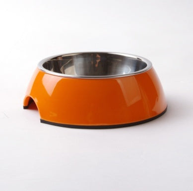 Stainless Steel Melamine Pet Feeding Bowl Tableware Set