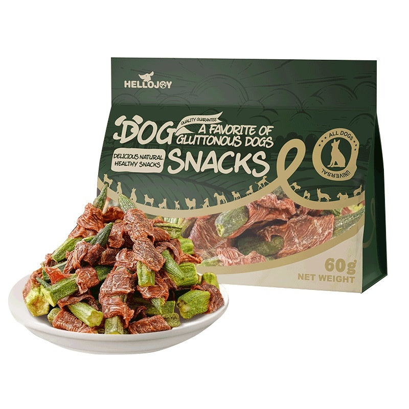 Duck Okra Nutritious Chews Dog Treats Healthy Snacks