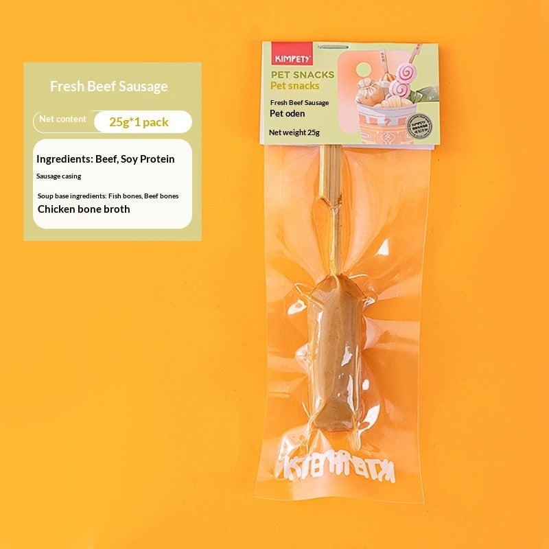 Pet Dried Meat Skewers Oden Stick Treats Snacks