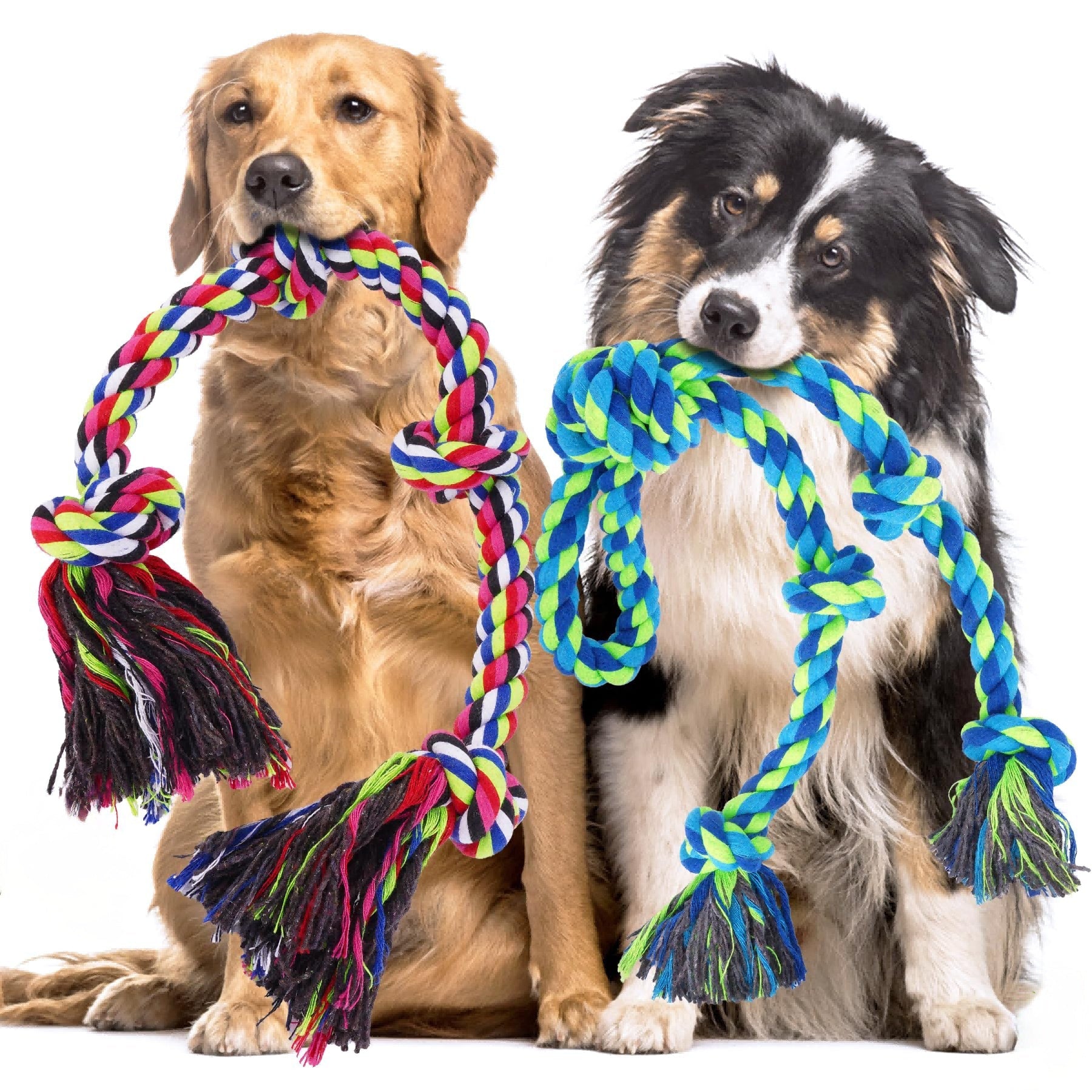 Tough Dog Rope Tug Toy for Aggressive Chewers Set