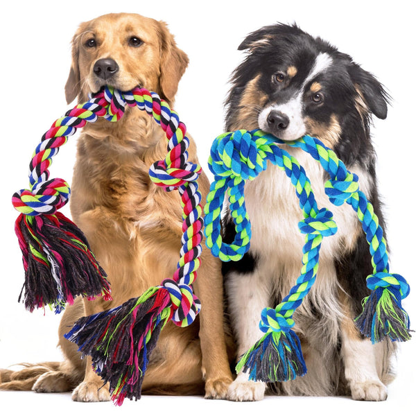 Tough Dog Rope Tug Toy for Aggressive Chewers Set