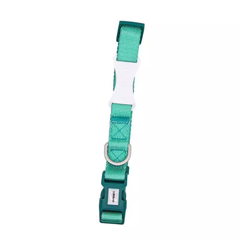 Contrast Color Pet Harness Leash Chest Back Collar Set