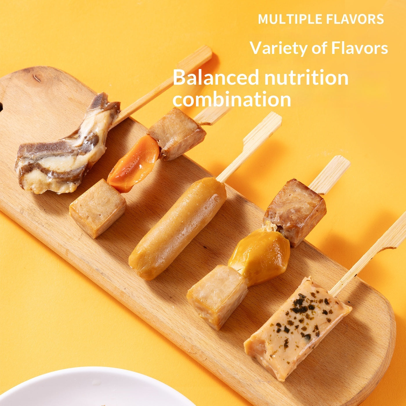Pet Dried Meat Skewers Oden Stick Treats Snacks