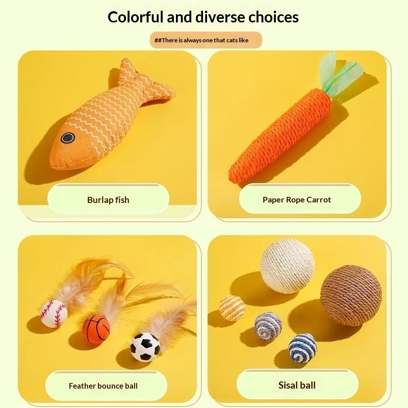 Pet Supplies Cat Toy Gift Set Interactive Play Collection