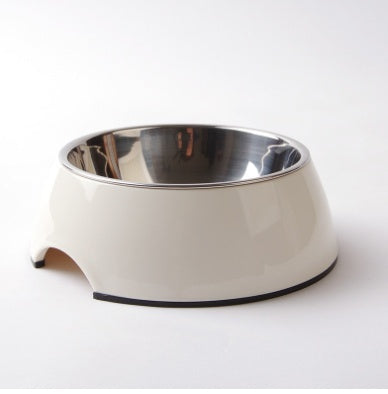 Stainless Steel Melamine Pet Feeding Bowl Tableware Set