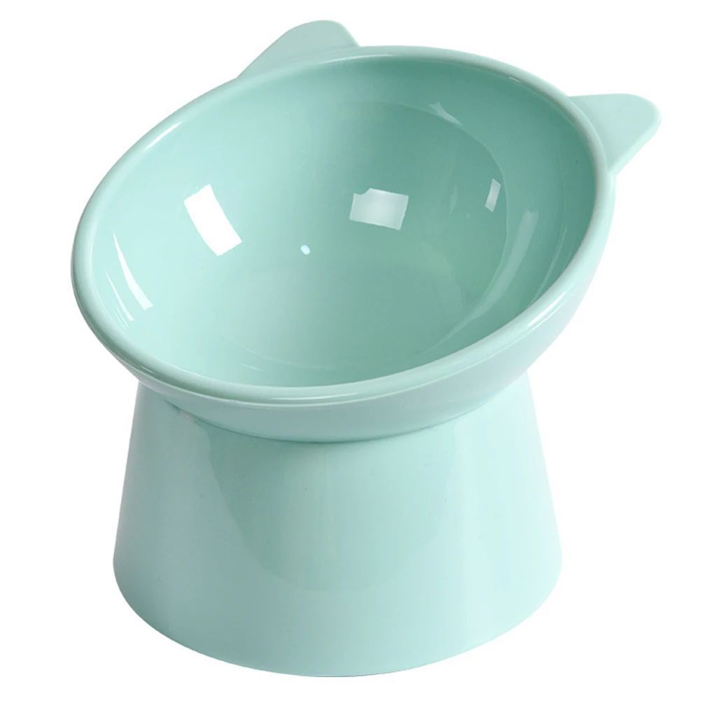 Tilted Elevated Cat Food Bowl Anti Slip Ergonomic Feeding Dish