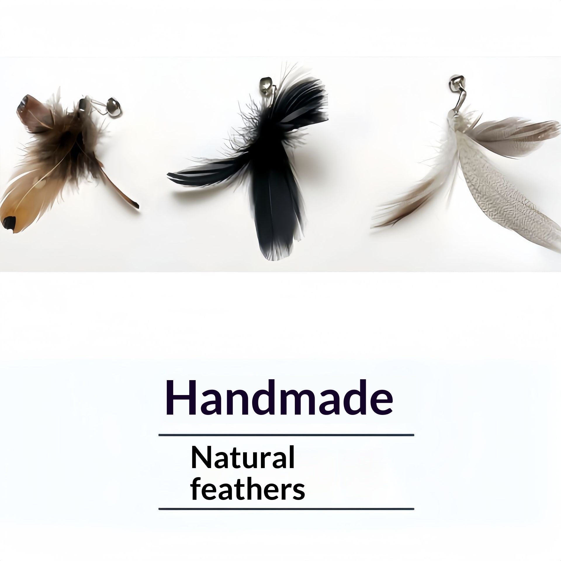 Insect Feather Replacement Head Bell Interactive Cat Toy