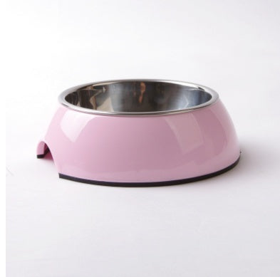 Stainless Steel Melamine Pet Feeding Bowl Tableware Set