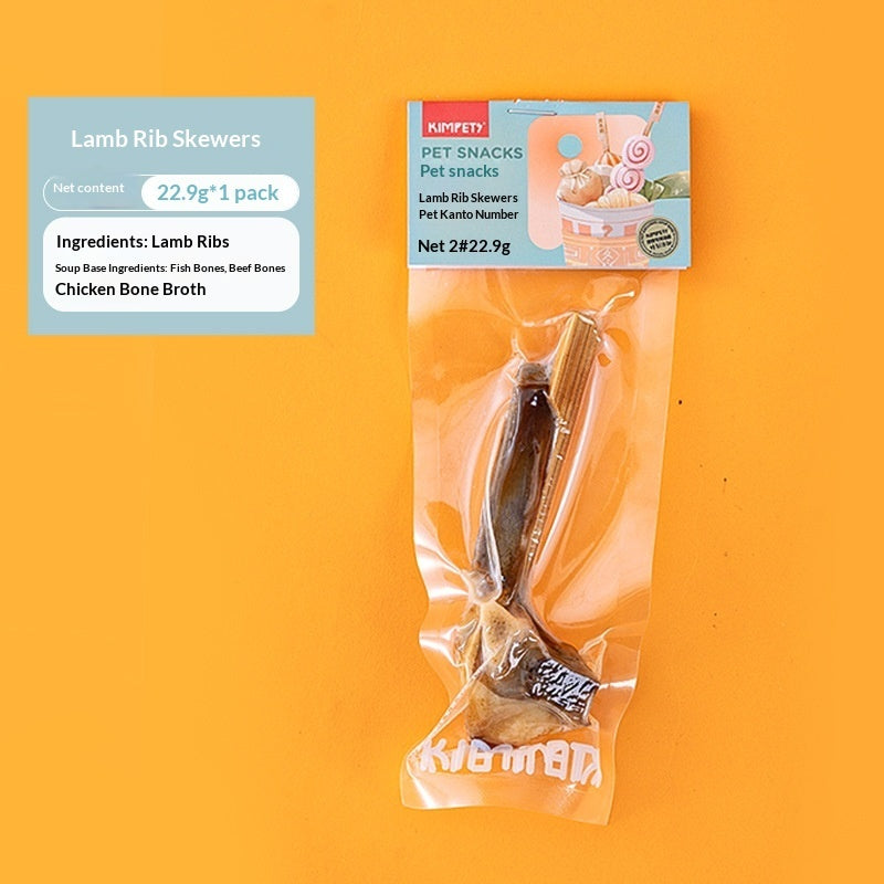 Pet Dried Meat Skewers Oden Stick Treats Snacks