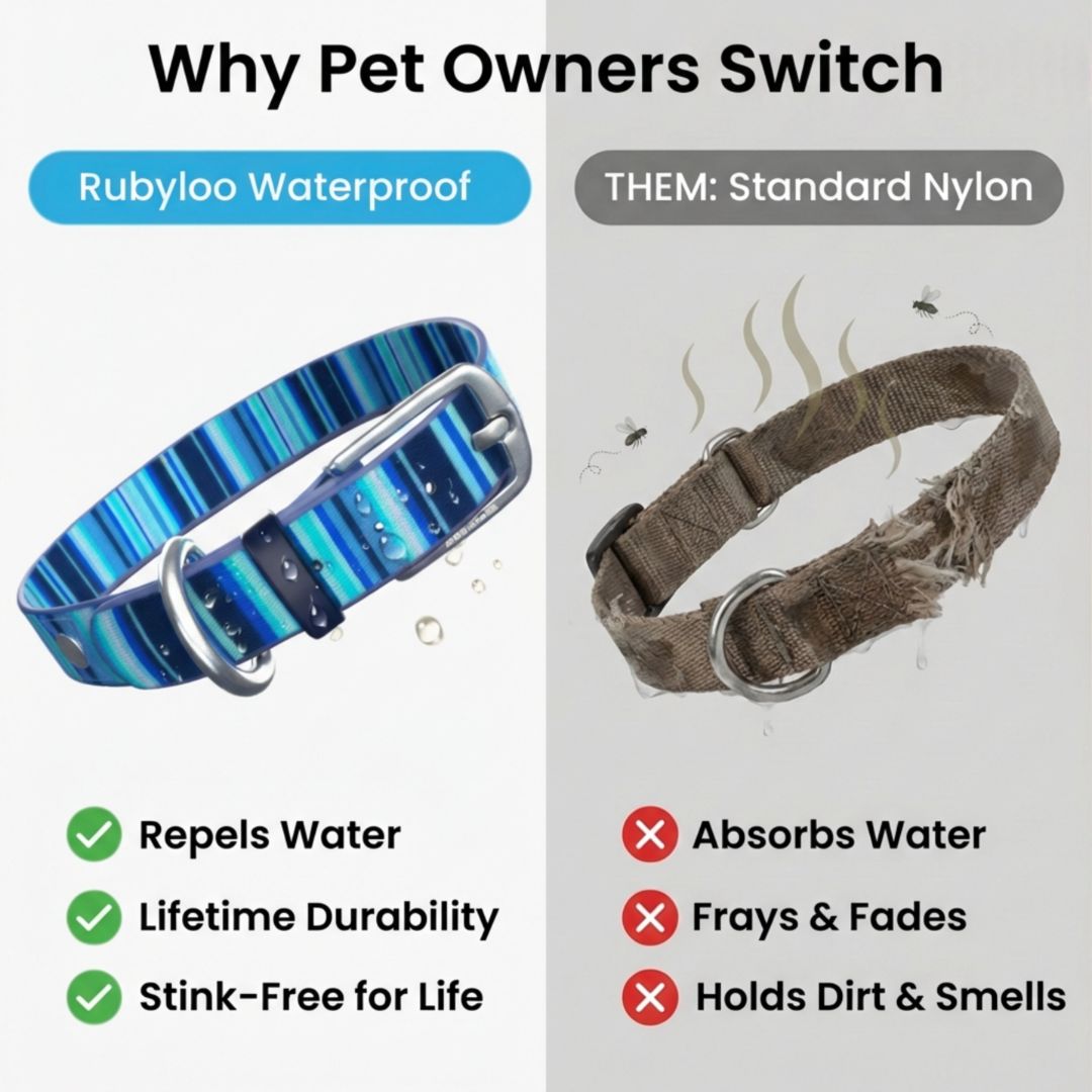 Waterproof Washable Stink-Proof Durable Dog Collar Everyday Wear