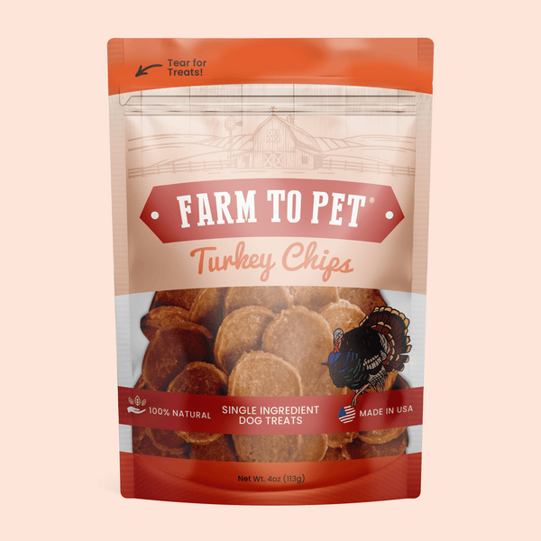 All-Natural Single Ingredient Turkey Chips Healthy Dog Treats