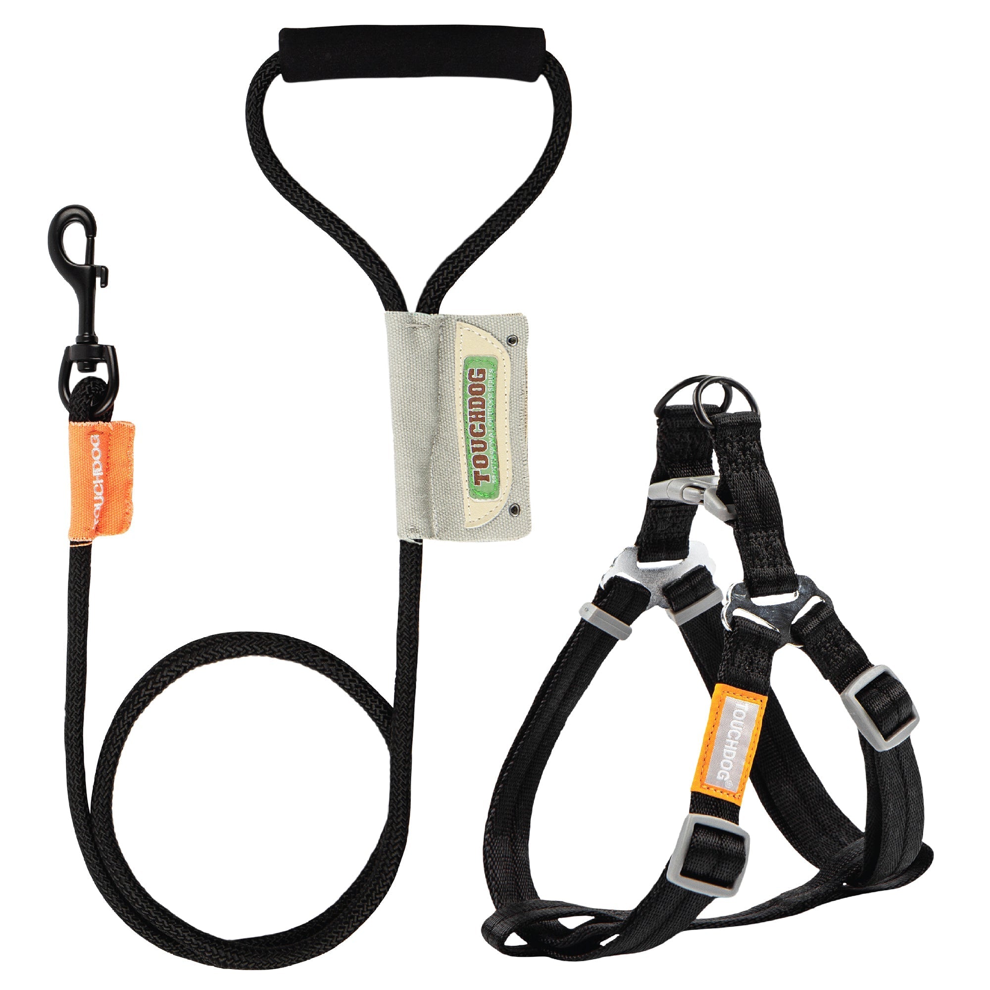 Touchdog Macaron 2-in-1 Nylon Dog Harness Leash