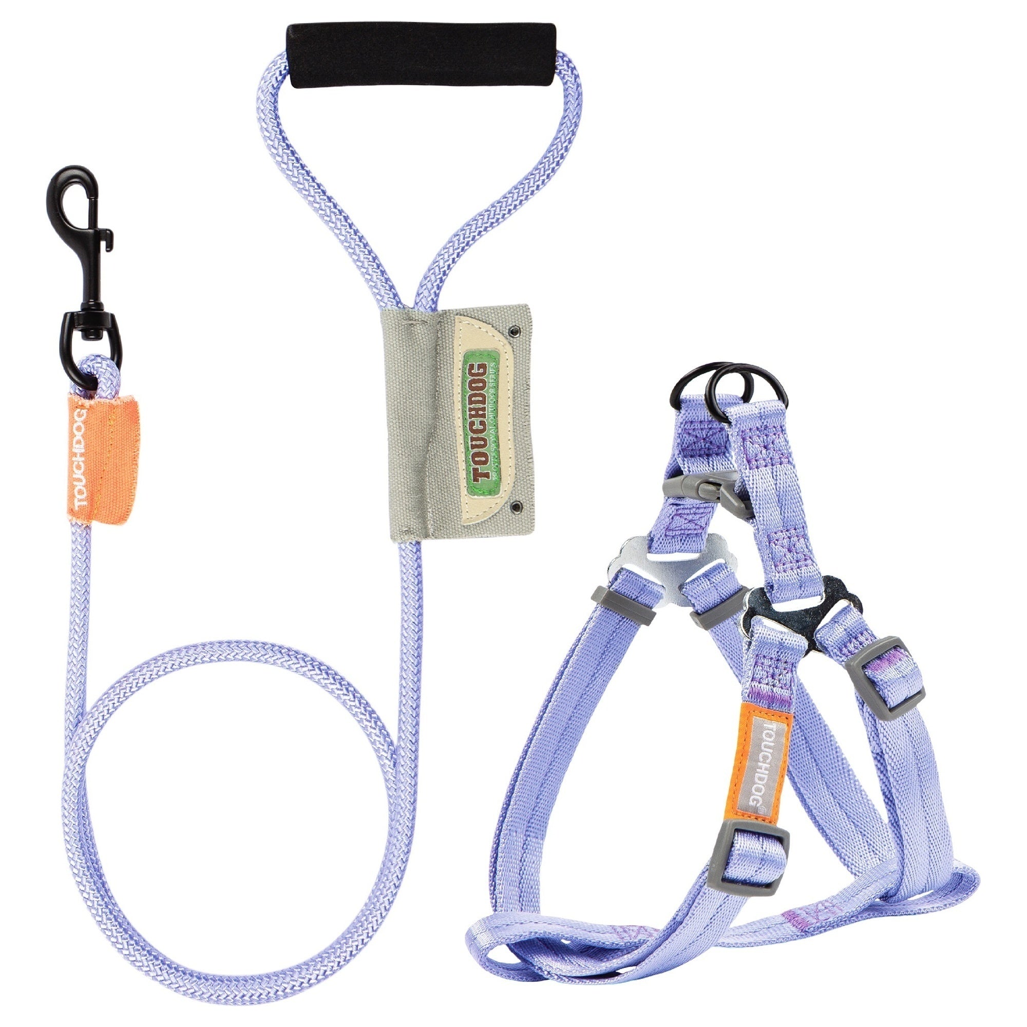 Touchdog Macaron 2-in-1 Nylon Dog Harness Leash