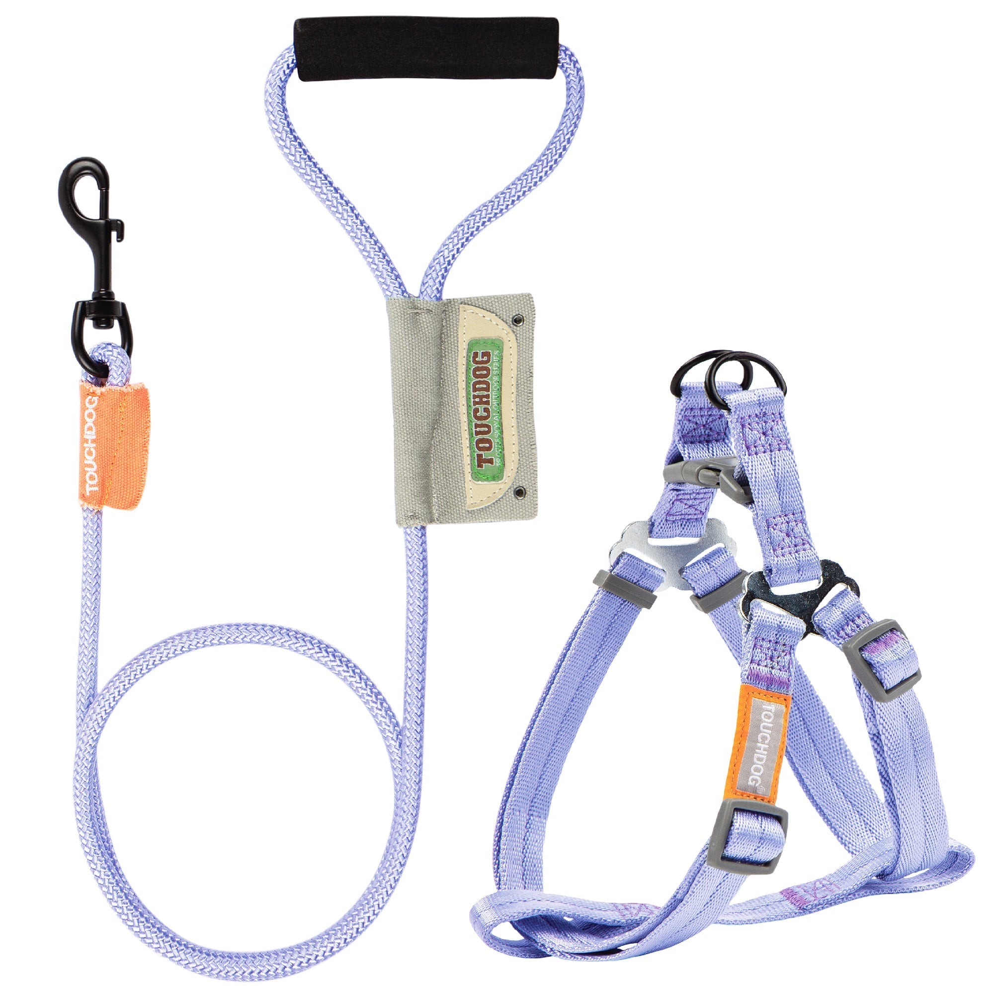 Touchdog Macaron 2-in-1 Nylon Dog Harness Leash
