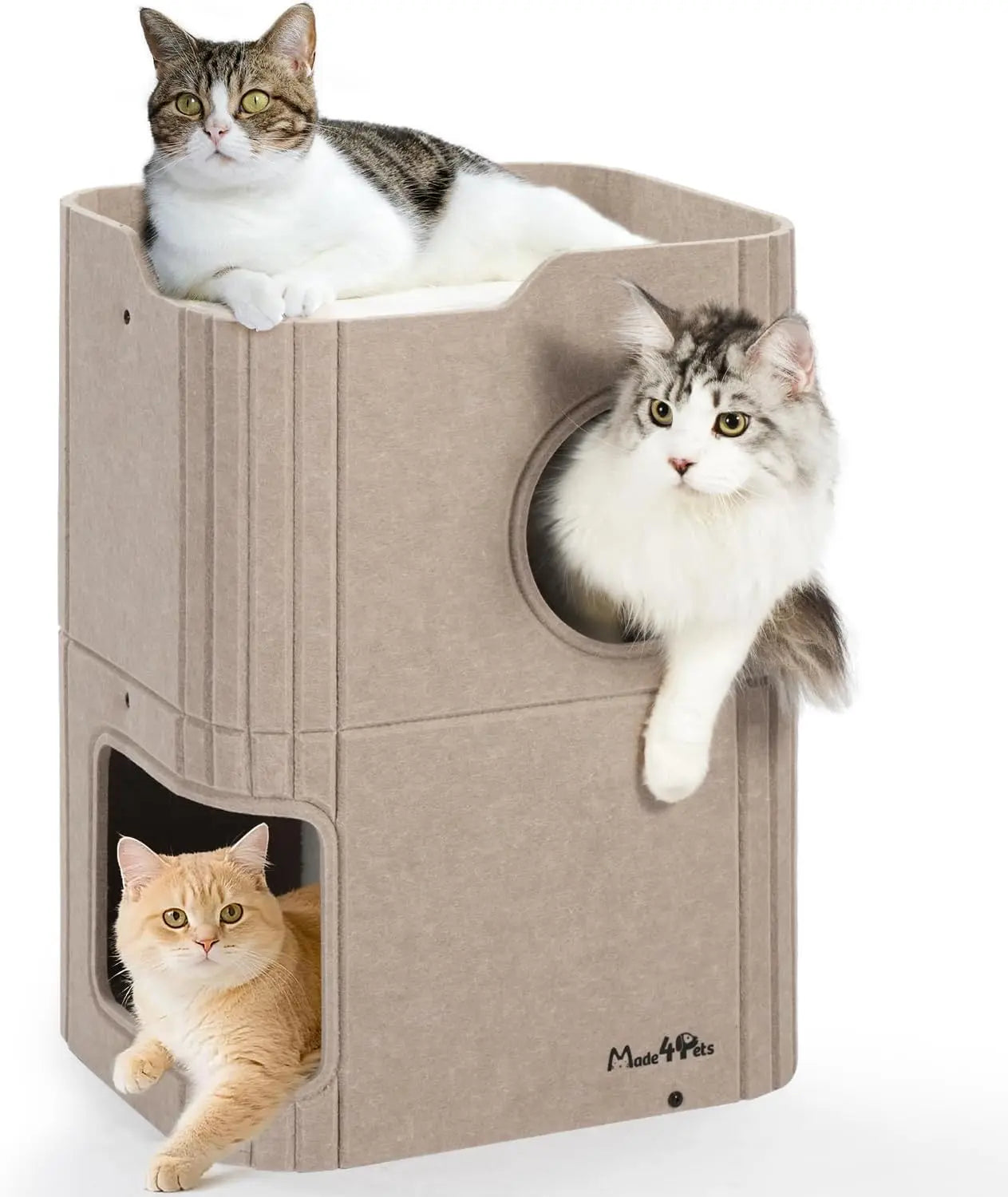Made4Pets Indoor Cat House - The Ultimate Cozy Retreat for Your Feline Friend
