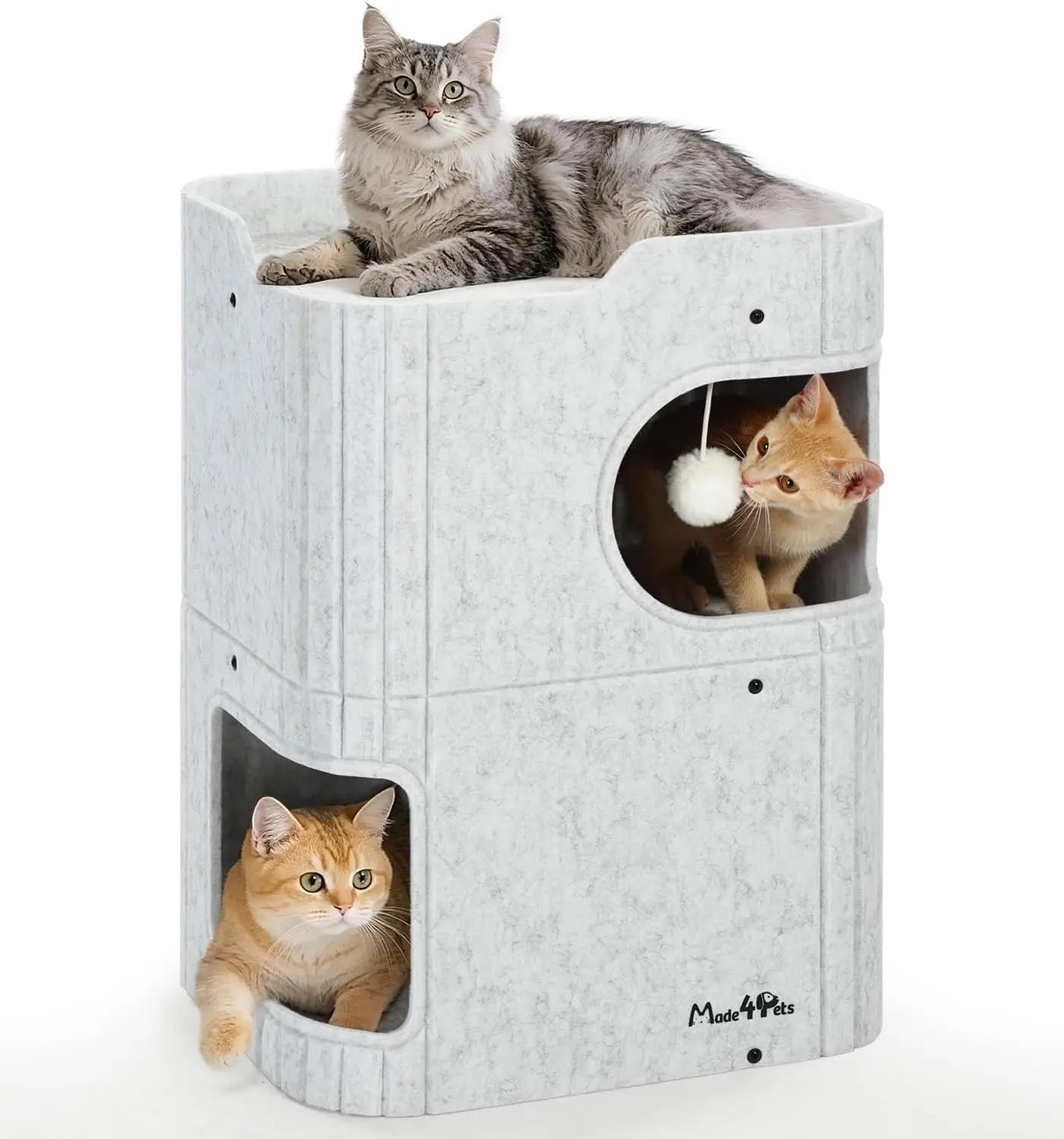Made4Pets Indoor Cat House - The Ultimate Cozy Retreat for Your Feline Friend