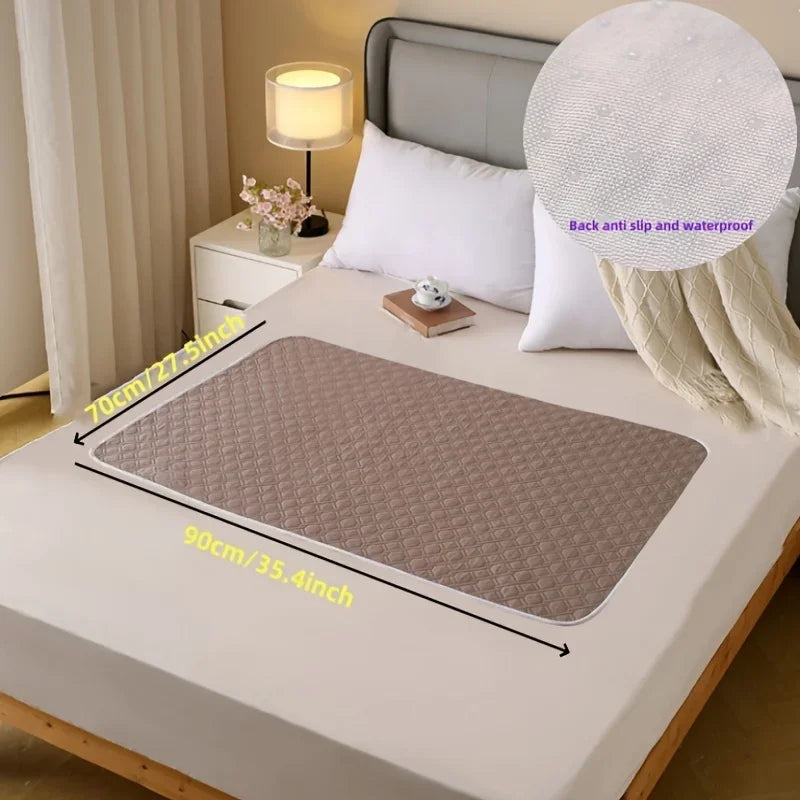 Washable Incontinence Pads for Elderly & Pets - Leak-Proof Bed Care Mats, Ideal for Menstruation & Home Use, Multiple Sizes