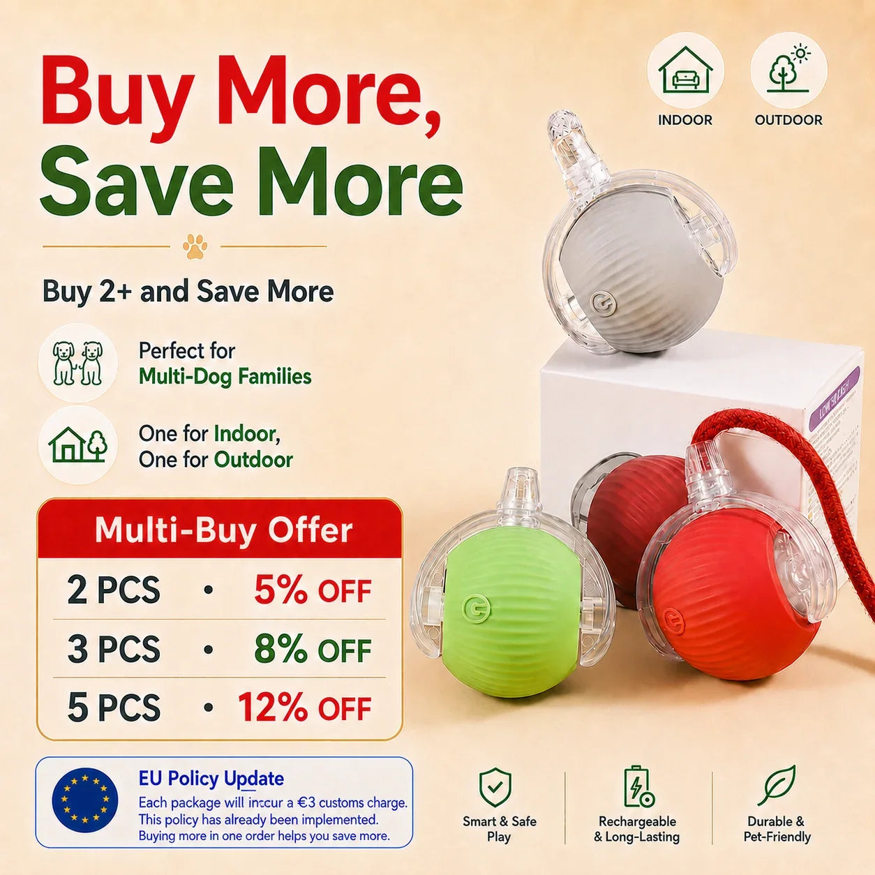 New Cat Interactive Ball Toy Automatic Rolling Cat Ball Rechargeable Smart Kitten Interactive Toy Intelligent Balls Toy for Cat