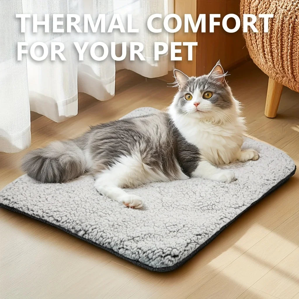 Self-Heating Pet Pads Blanket Puppy Pad Warm Cushion Mat for Cats Dogs Washable Pets with Thermal Cats Dogs Bed