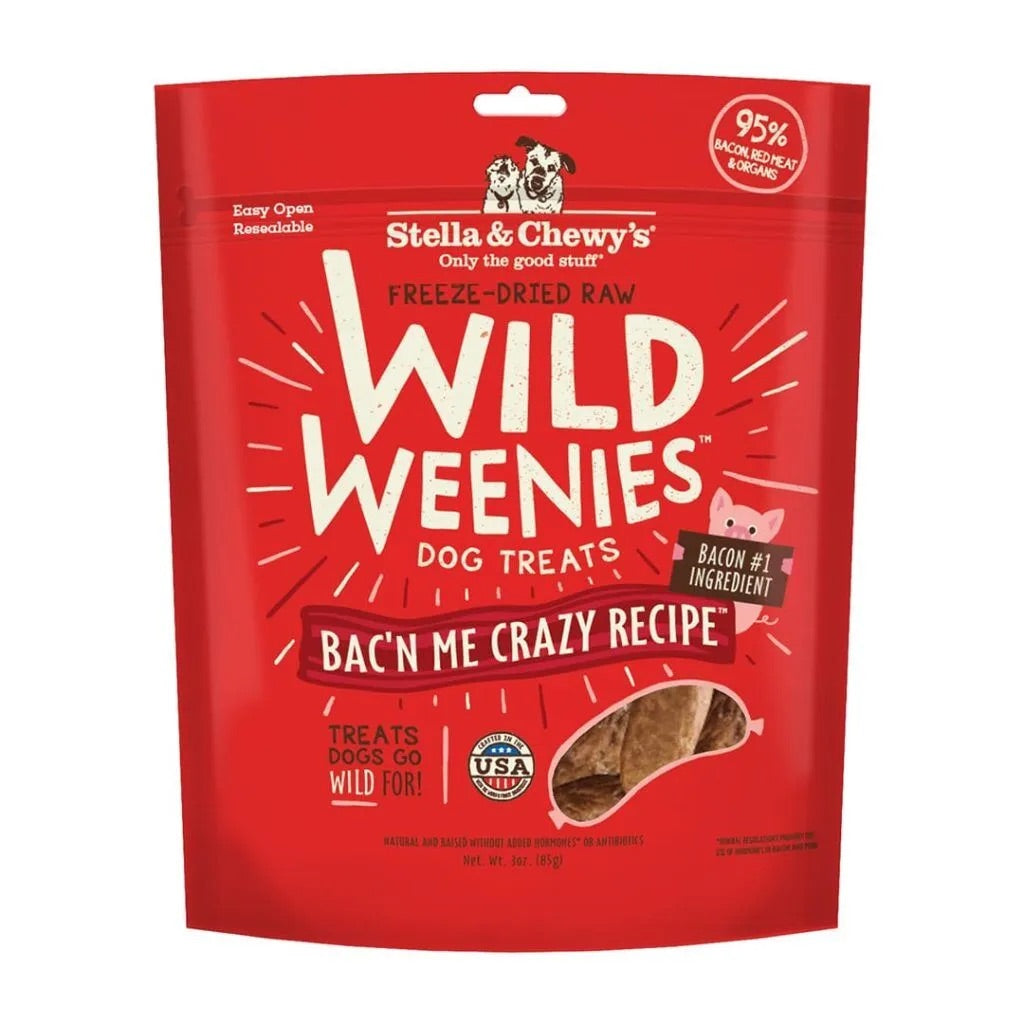 Stella & Chewy’s Freeze Dried Wild Weenies Bacon Dog Treats (11oz)