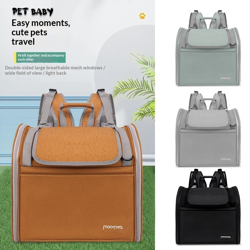 Large Capacity Portable Cat Carrier for Comfortable Travel