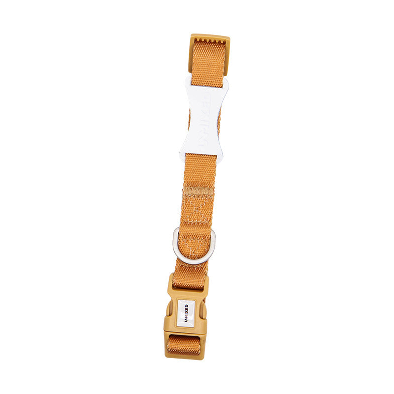 Contrast Color Pet Harness Leash Chest Back Collar Set