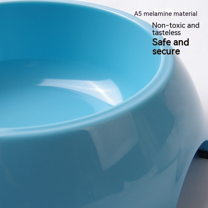 Stainless Steel Melamine Pet Feeding Bowl Tableware Set