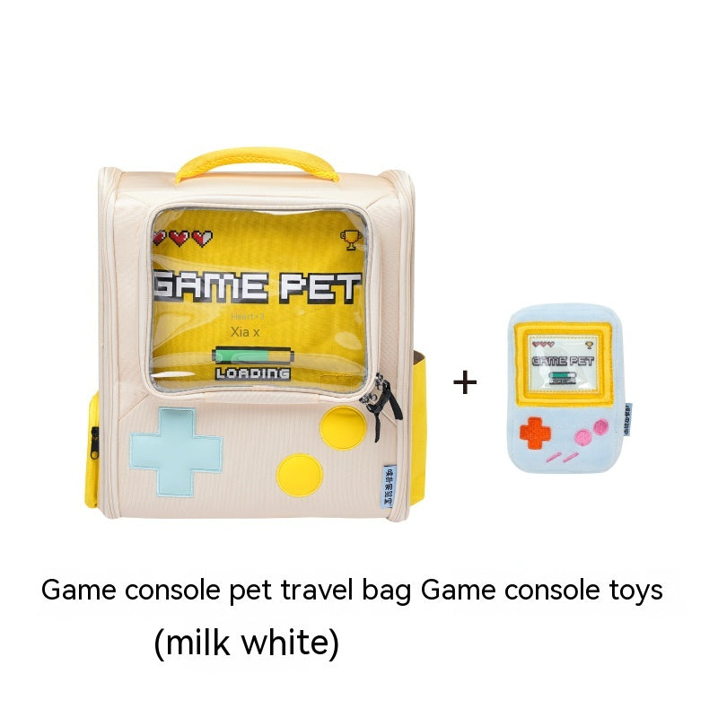 Retro Game Console Pet Backpack Foldable Travel Carrier Bag