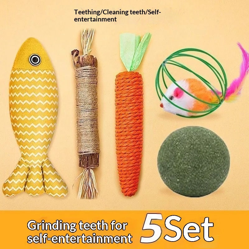 Pet Supplies Cat Toy Gift Set Interactive Play Collection