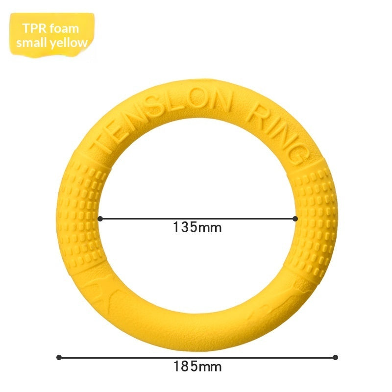 Bite Resistant Soft Pull Ring Flying Disc Dog Training Toy