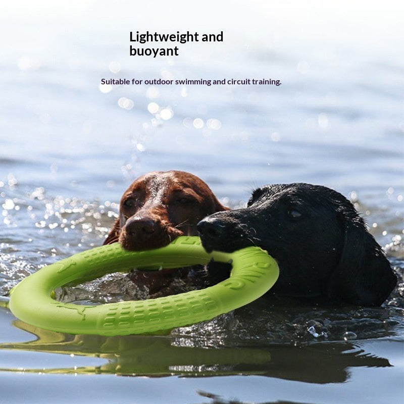 Bite Resistant Soft Pull Ring Flying Disc Dog Training Toy